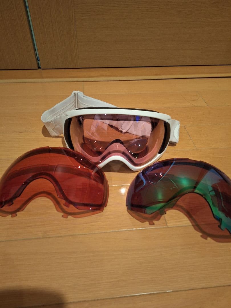 OAKLEY　キャノピー　 ゴーグル ホワイトフレーム 交換レンズ付き