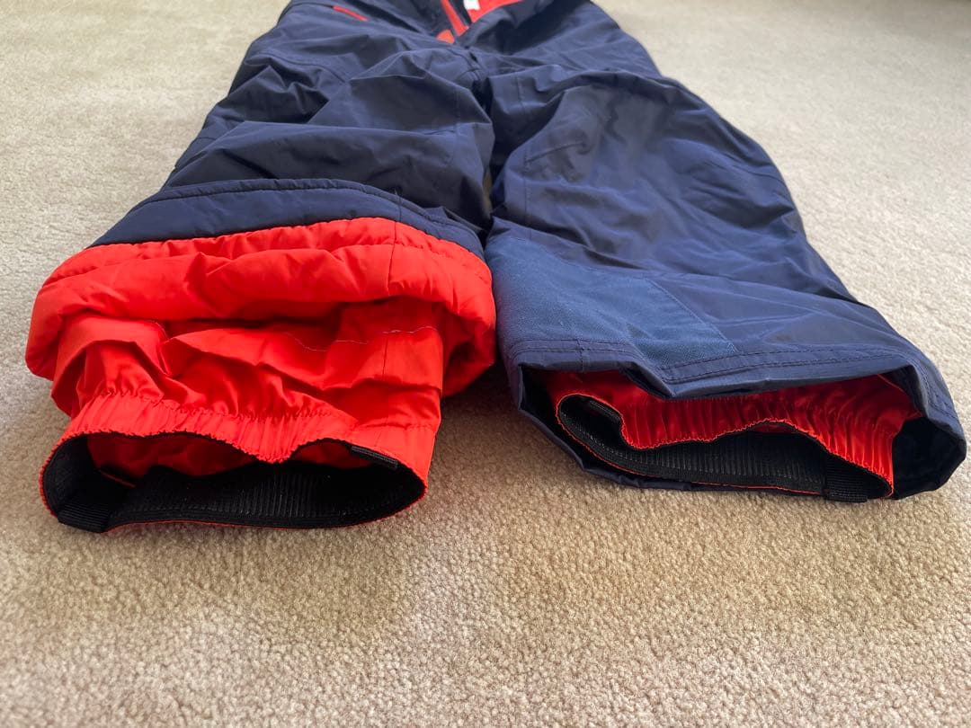 Patagonia 子ども用スキーウェア ネイビー/オレンジ