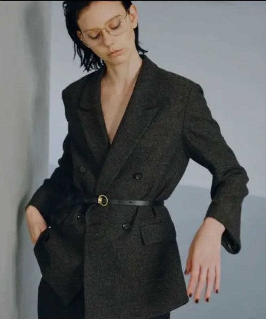 ADAM ET ROPE' FEMME ウールネップテーラードジャケット