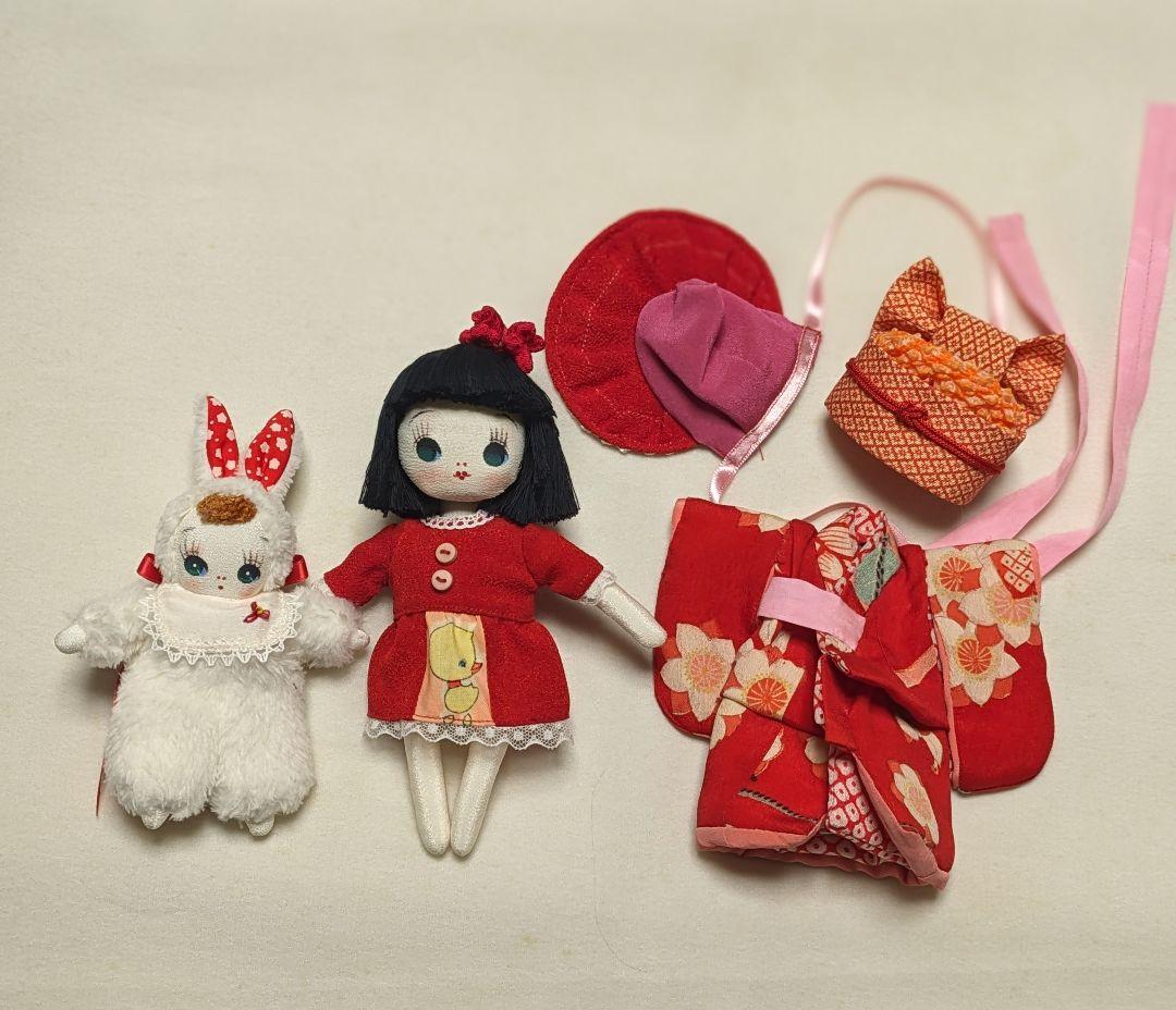 文化人形　ミニ文化人形 ゆずちゃん 着せ替え 着物人形 うさぎうーちゃんセット