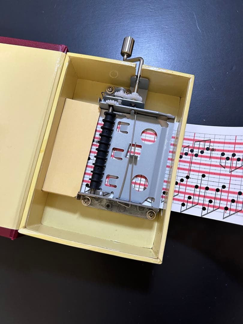 【オルゴール堂】20弁 BOOK型 手回しオルガニート /Organette20