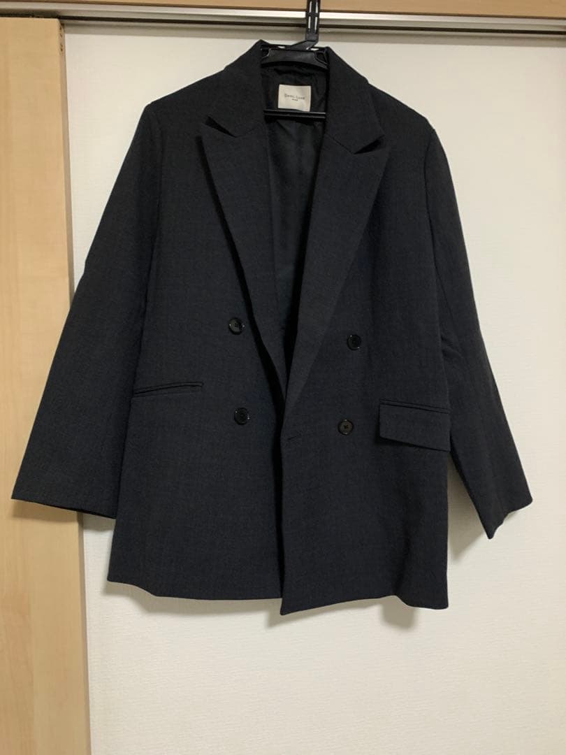 専用です！24AWデミルクスビームス ダークグレー ダブルブレスト ジャケット