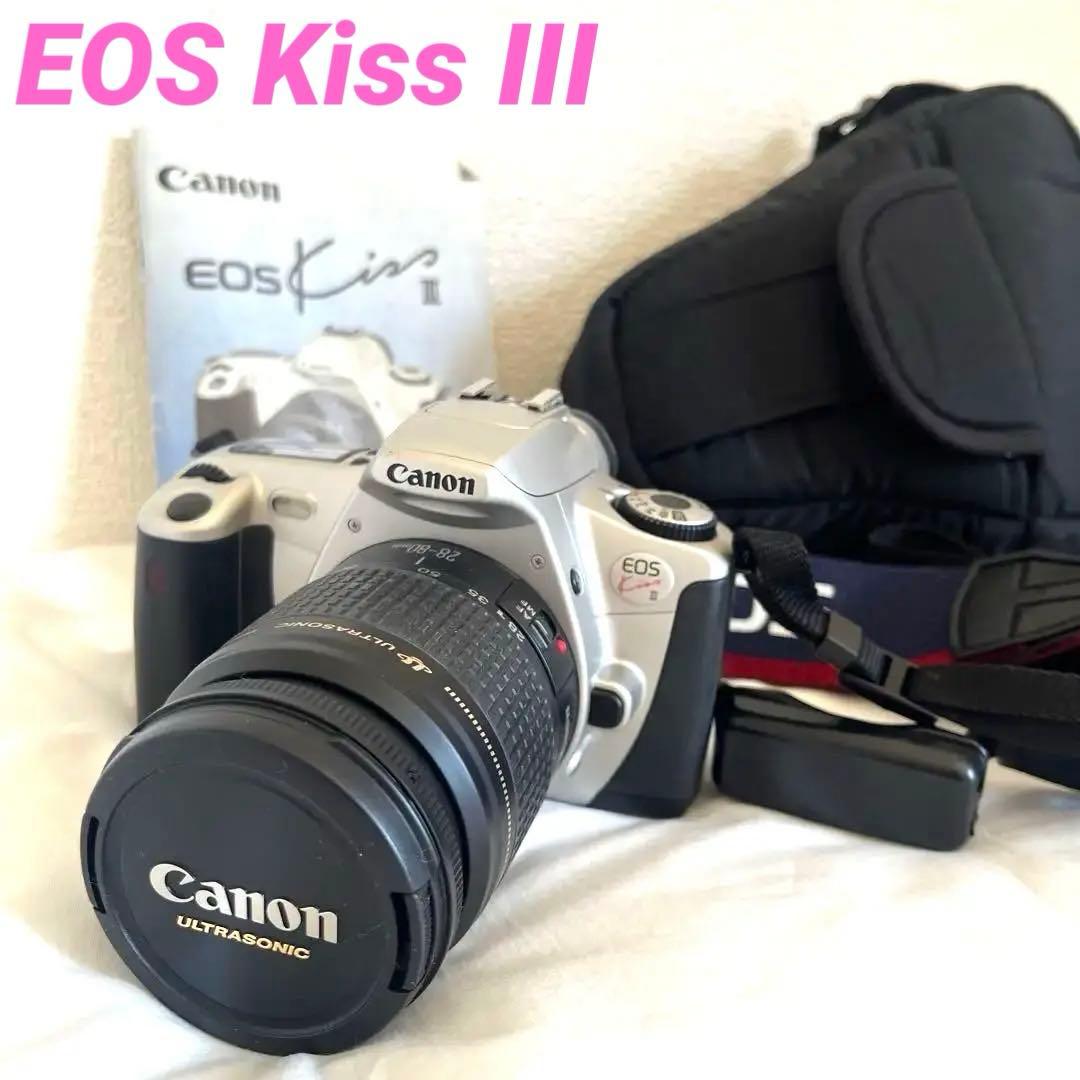Canon EOS Kiss3 レンズ付　リモコン付　フイルムカメラ　バッグ