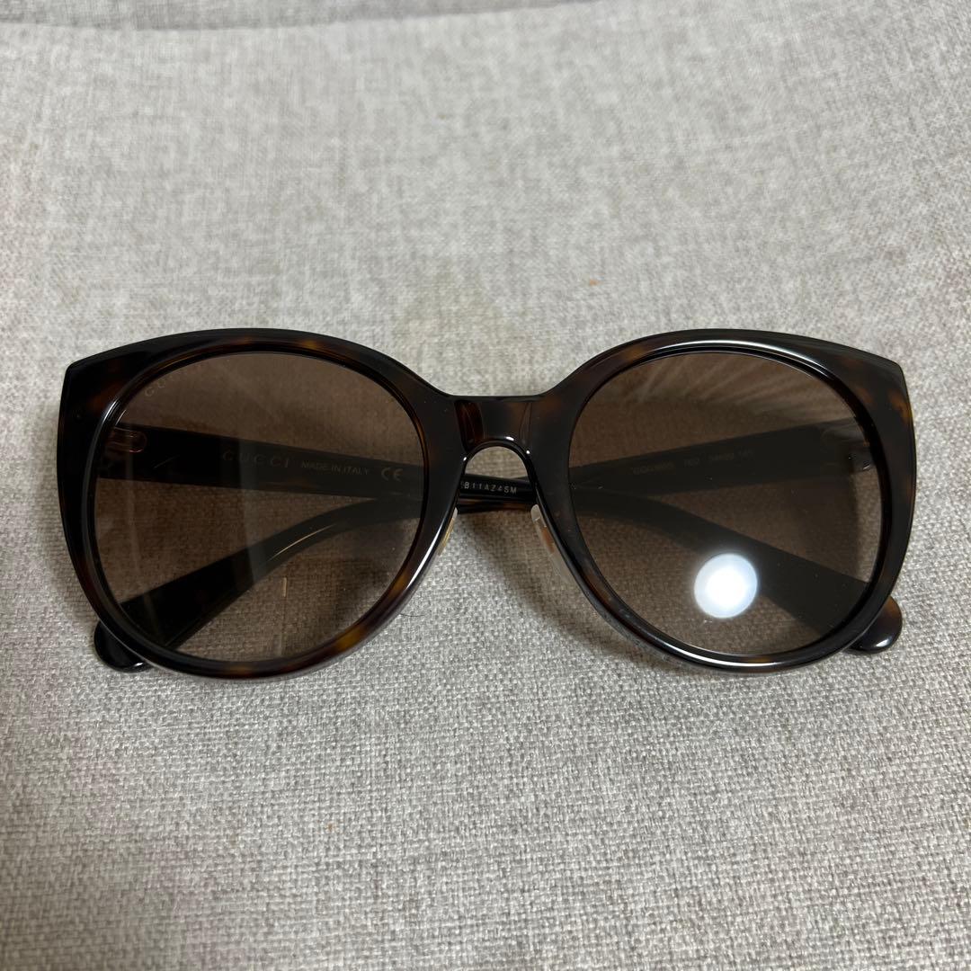 【美品】GUCCI サングラス UV加工 べっ甲 フォックス