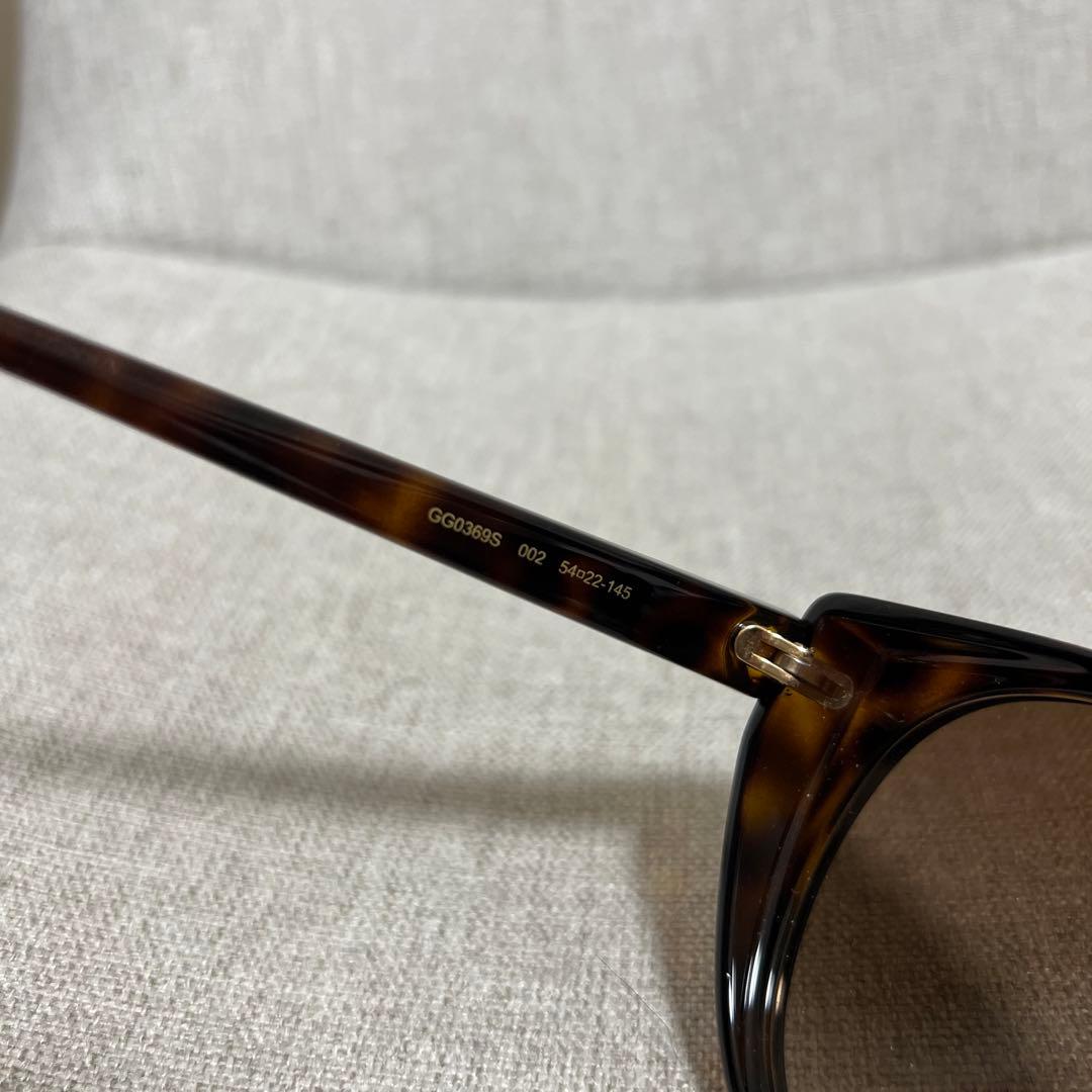 【美品】GUCCI サングラス UV加工 べっ甲 フォックス