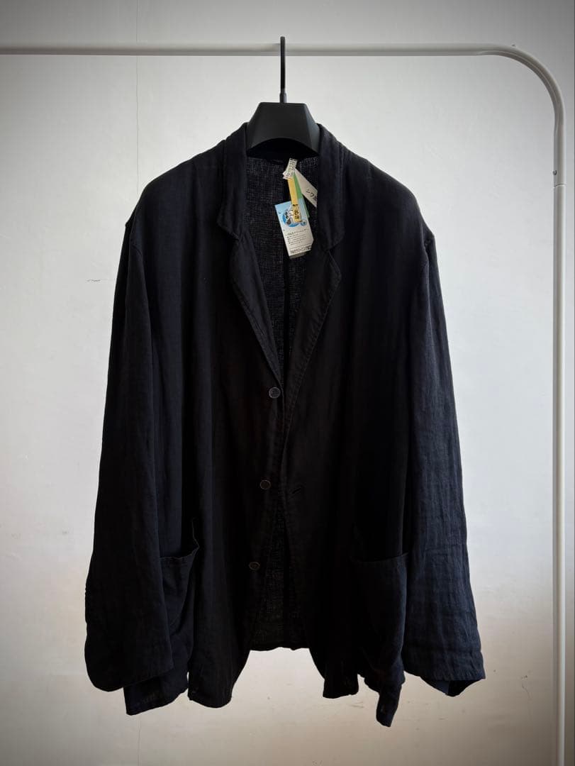 COMOLI リネンダブルクロスジャケット　ドローストリングパンツ　セットアップ