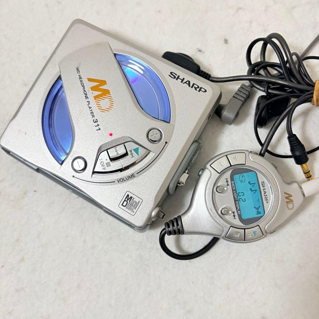 美品 SHARP MD-SS311 MDヘッドホンプレーヤー スロットイン