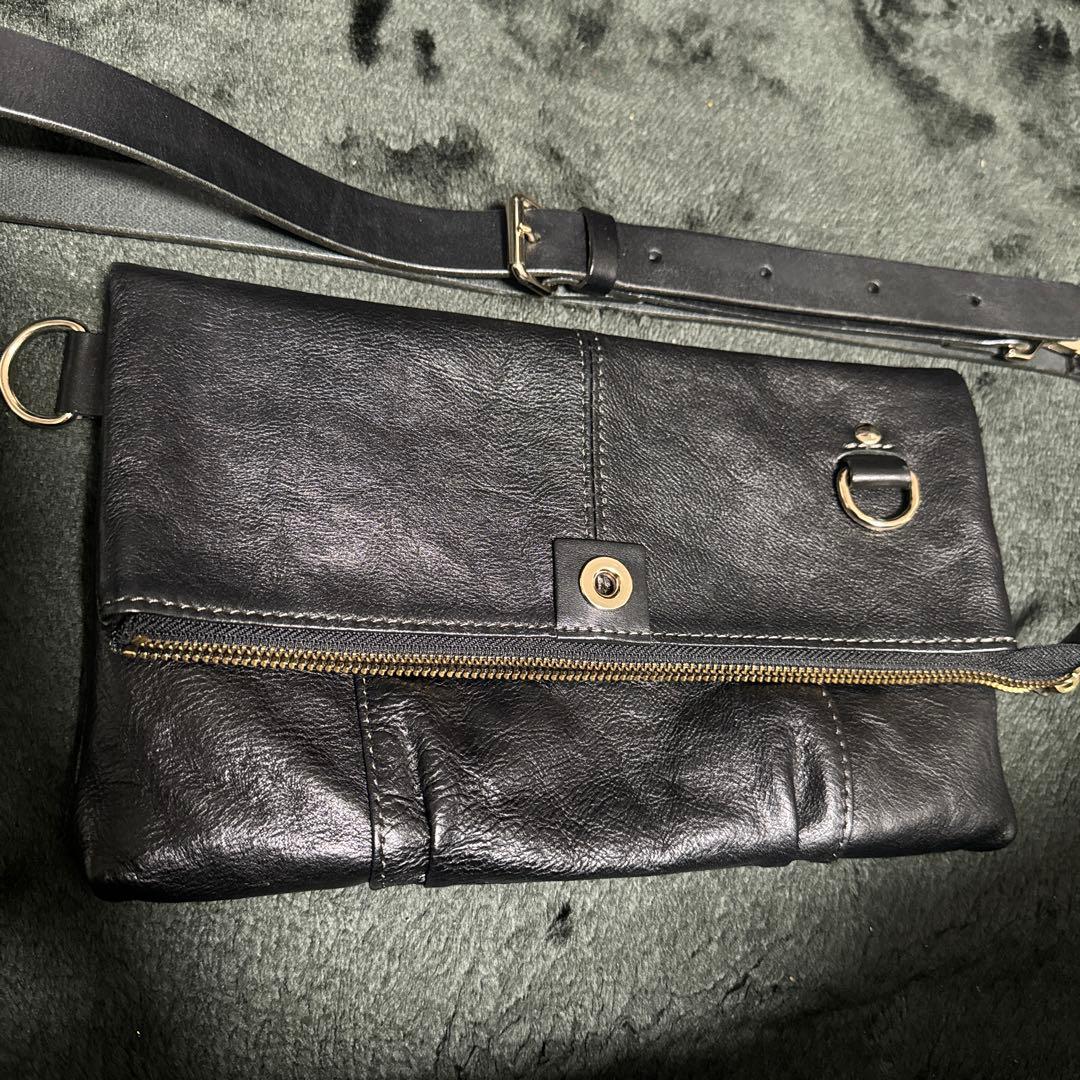 ムーンエージデビルメント DECADE レザー 2way ショルダーバッグ　黒