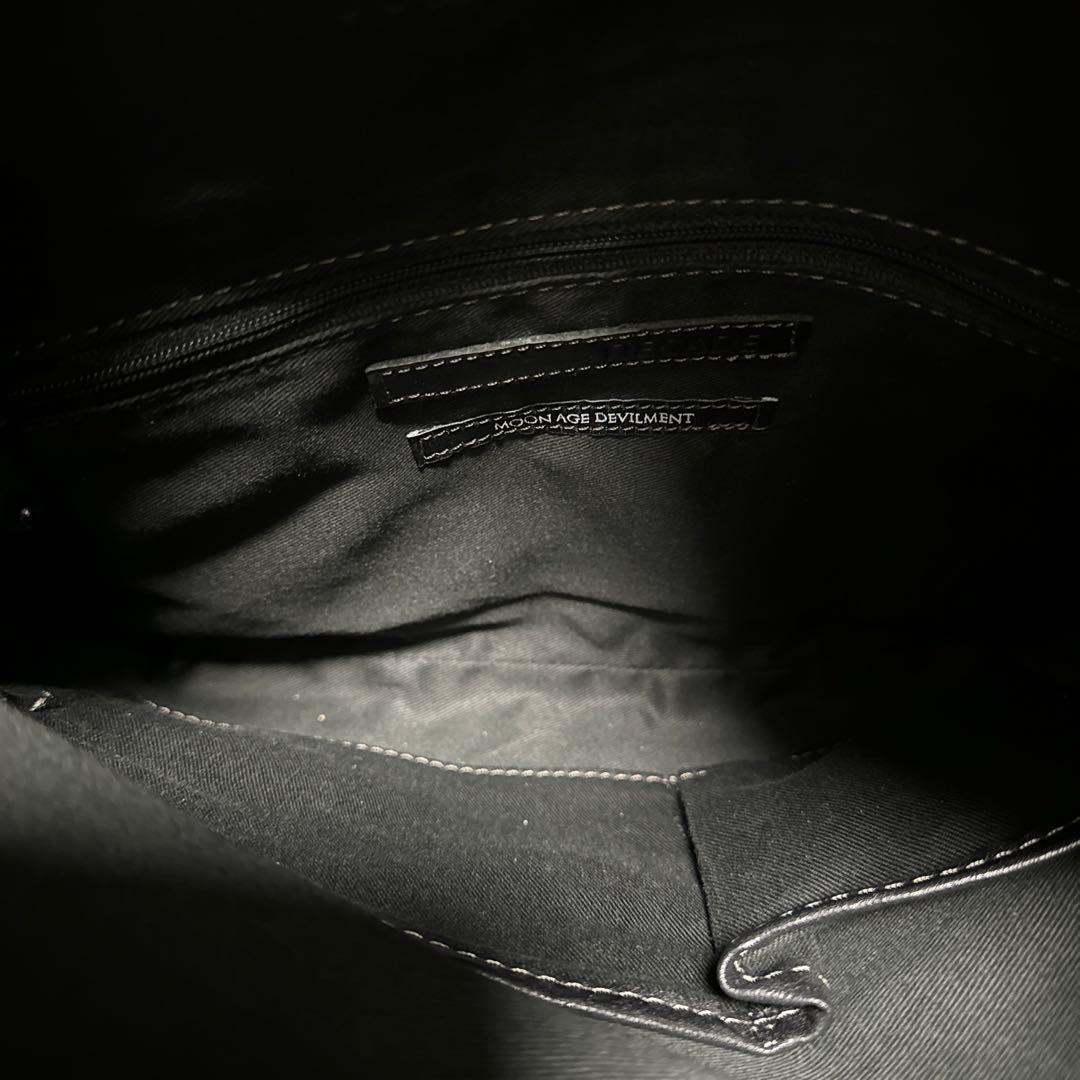ムーンエージデビルメント DECADE レザー 2way ショルダーバッグ　黒