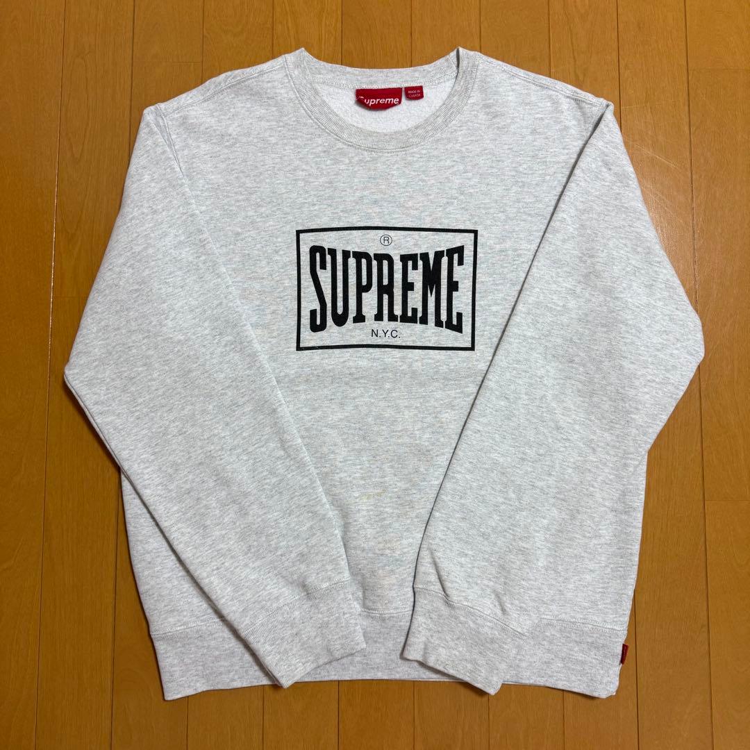 Supreme Warm Up Crewneck アッシュグレー 19ss