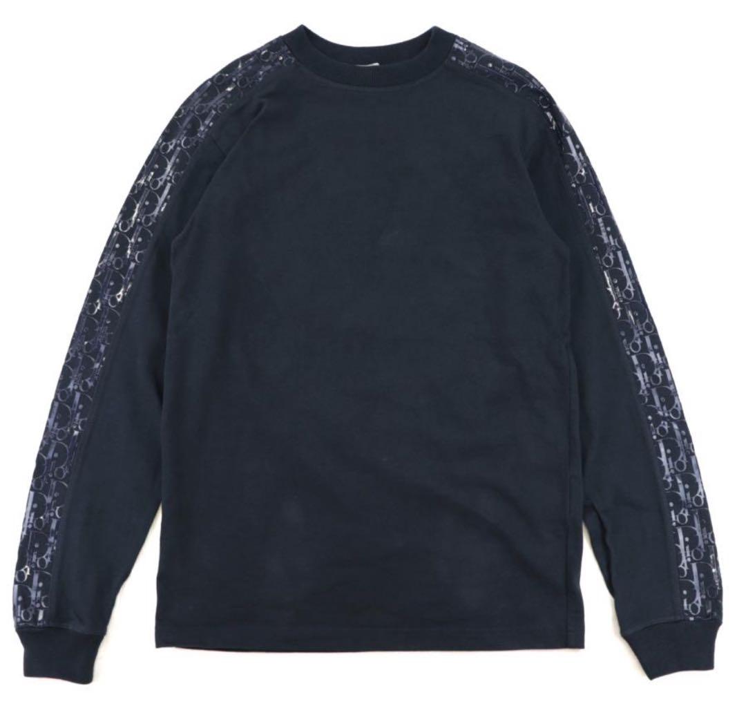 朝*裕様 ディオール　スウェットシャツ　サイドテープ　オブリーク　黒