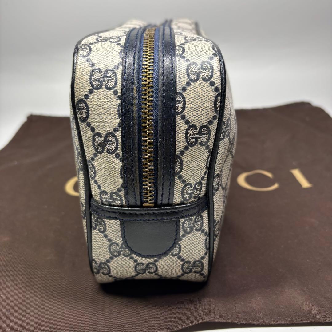 美品　GUCCGI オールドグッチ　PVC GG柄 ポーチ　クラッチバッグ