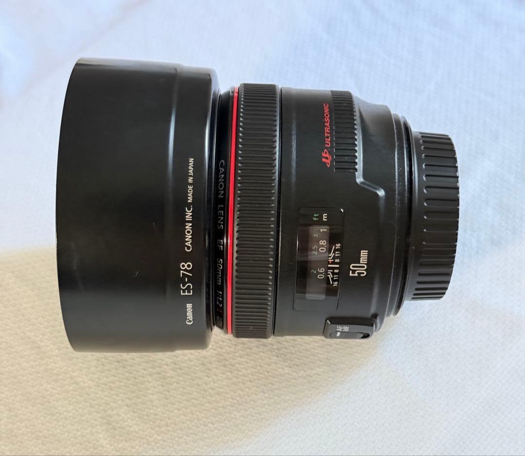美品Canon EF50mm f/1.2L 72mm Canon純正フィルター付