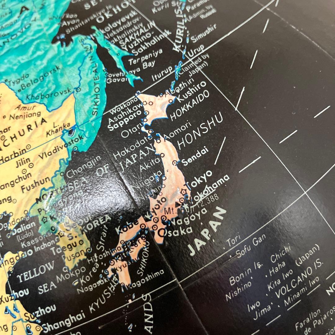 ビンテージ地球儀 ブラックオーシャン REPLOGLE アメリカ買付品70年代