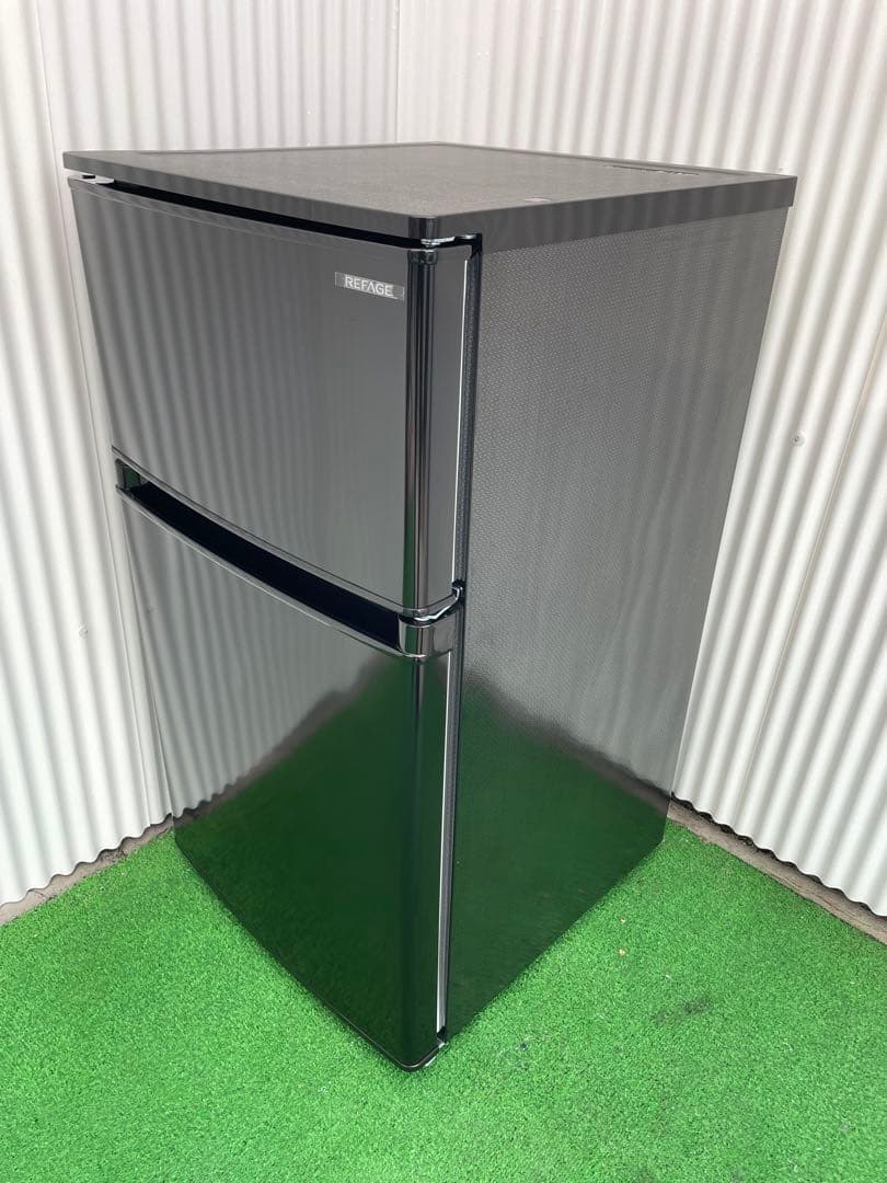 924 ヤマダ おしゃれブラック 2ドア冷蔵庫 2025年製 取説付 一人暮らし