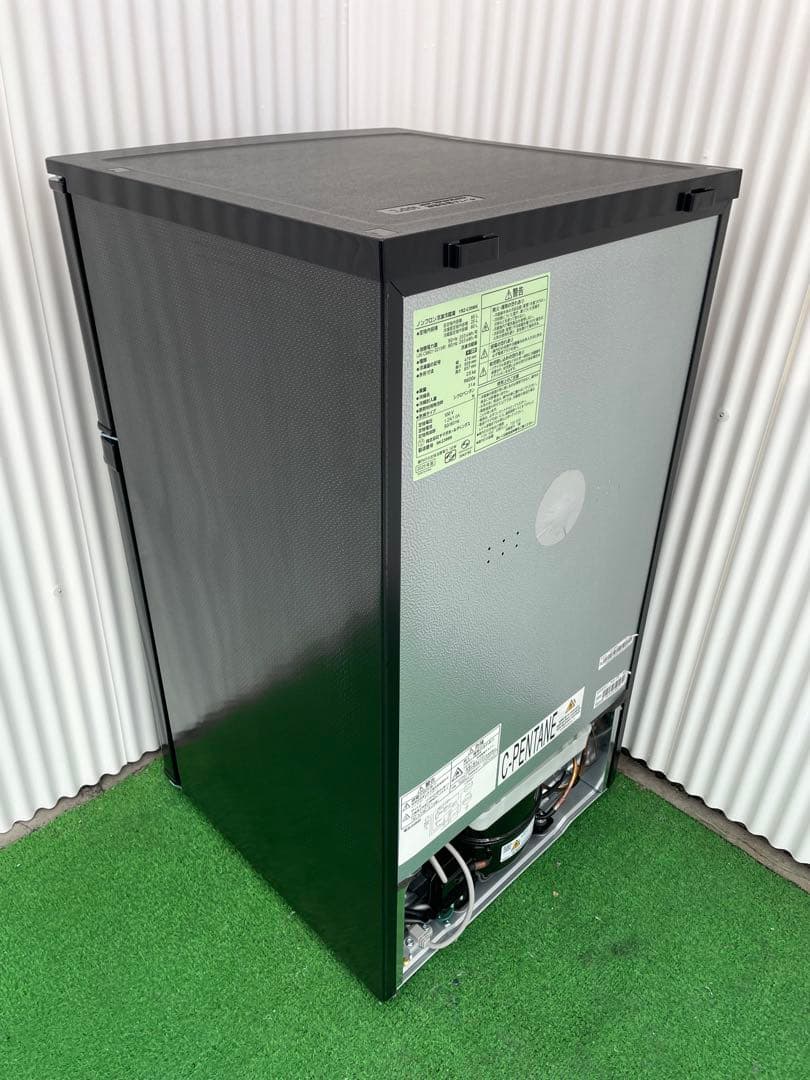 924 ヤマダ おしゃれブラック 2ドア冷蔵庫 2025年製 取説付 一人暮らし