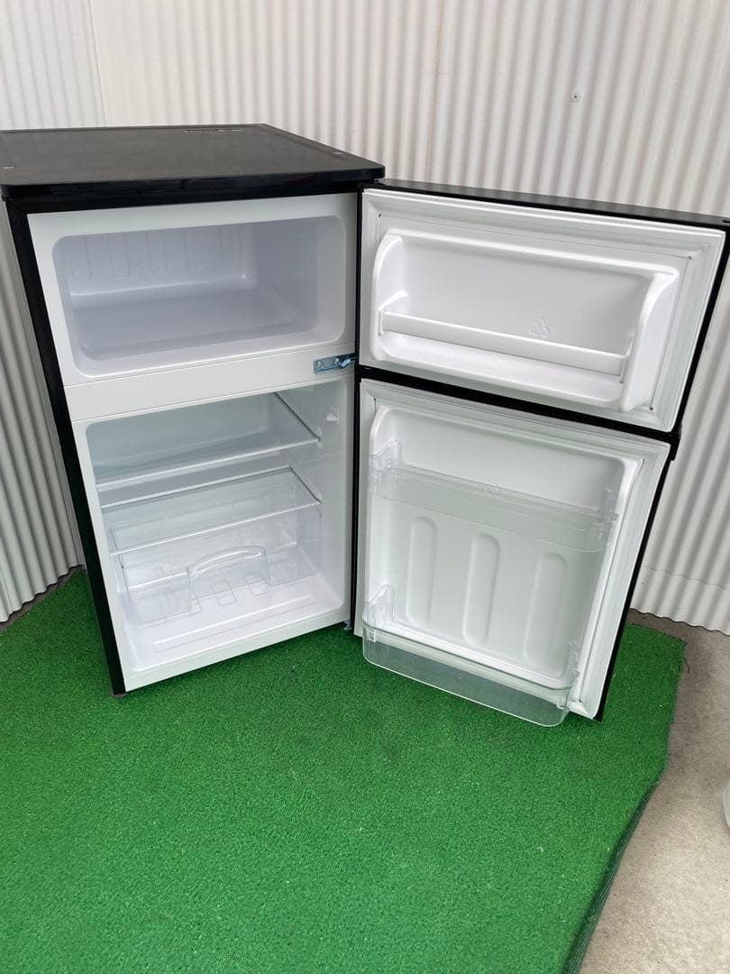 924 ヤマダ おしゃれブラック 2ドア冷蔵庫 2025年製 取説付 一人暮らし