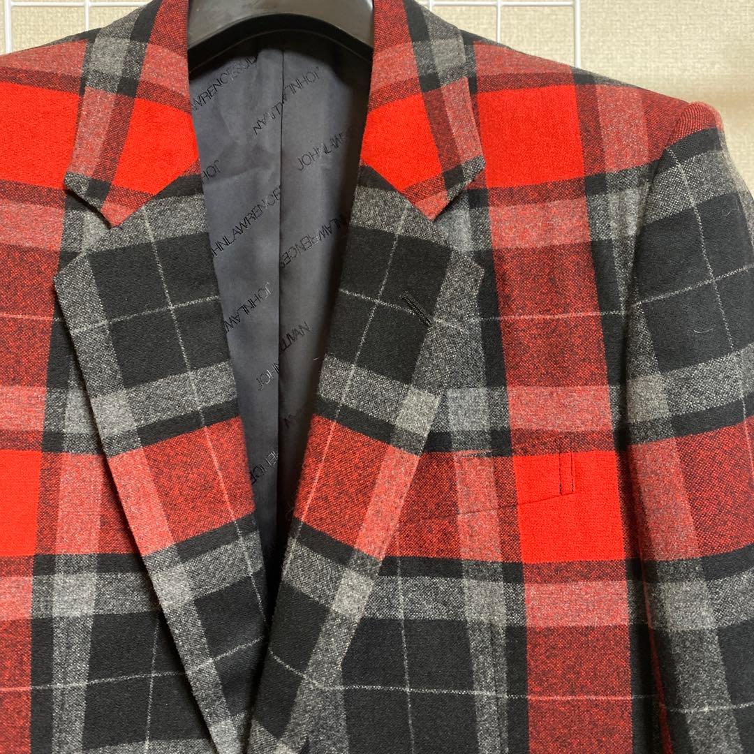 【美品】ジョンローレンスサリバン テーラードジャケット　タータンチェック　36