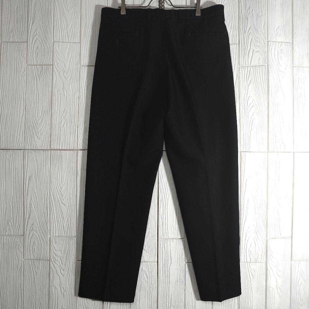 人気 リーバイス アクションスラックス W36 ブラック センタープレス 古着