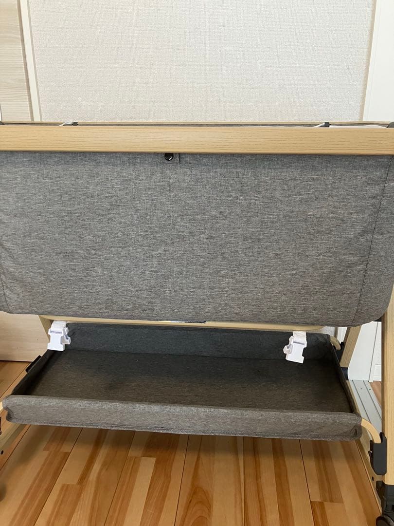 bob★HZDMJ 折りたたみ式 ベビーベッド グレー