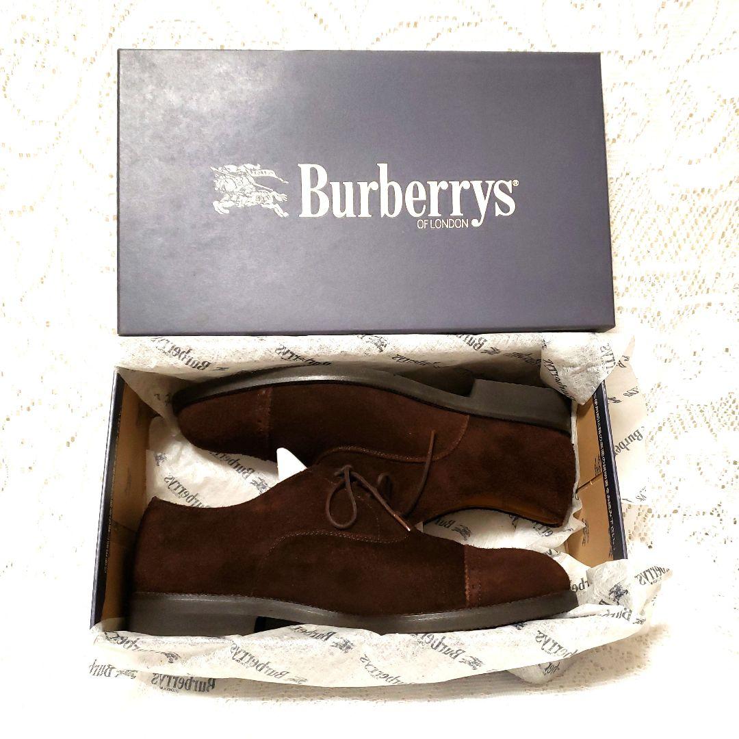 Burberrys ブラウン スエードメンズ靴◆バーバリー靴◆