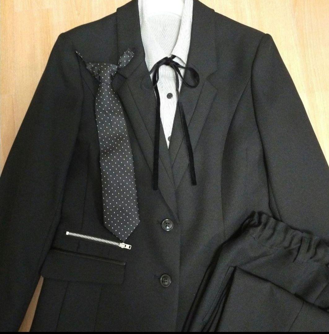 キャサリンコテージ　卒服　卒業式　160　フォーマルスーツ　ブラック
