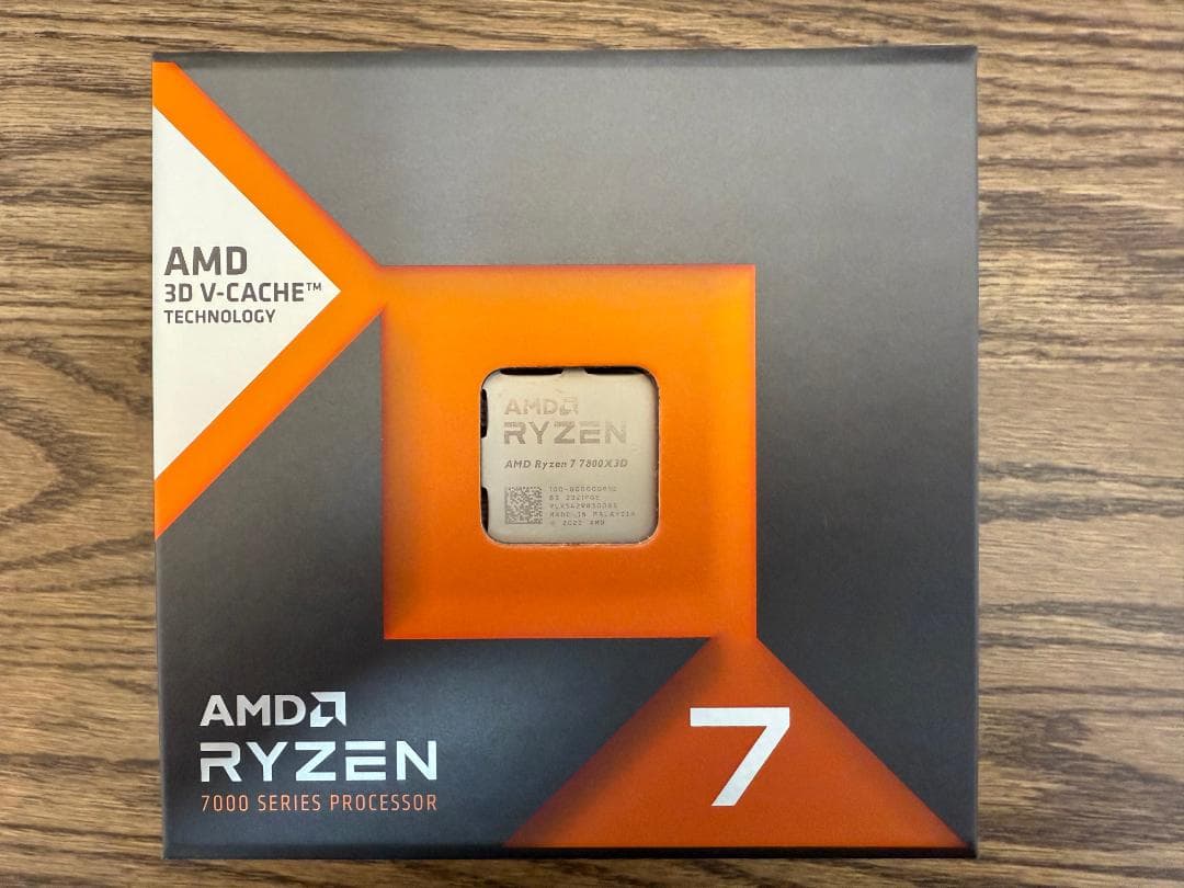 AMD Ryzen 7 7800X3D BOX AM5 CPU 動作品