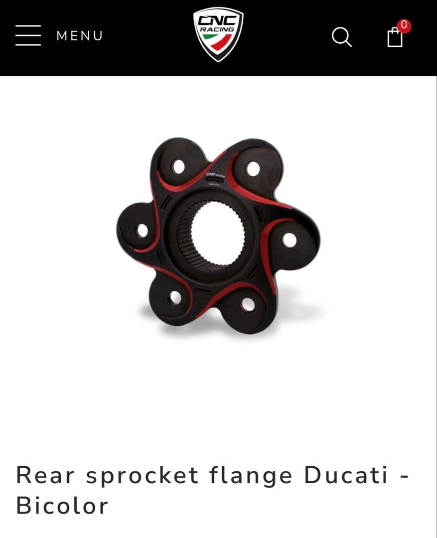 CNC RACING パニガーレV4 リアスプロケットフランジ