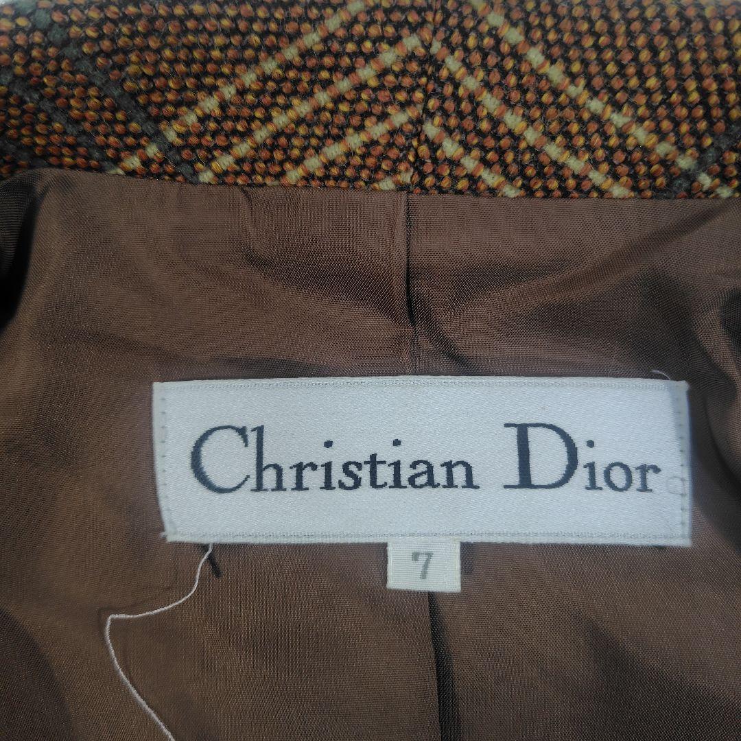 Christian Dior ヴィンテージ ダブル ジャケット チェック柄