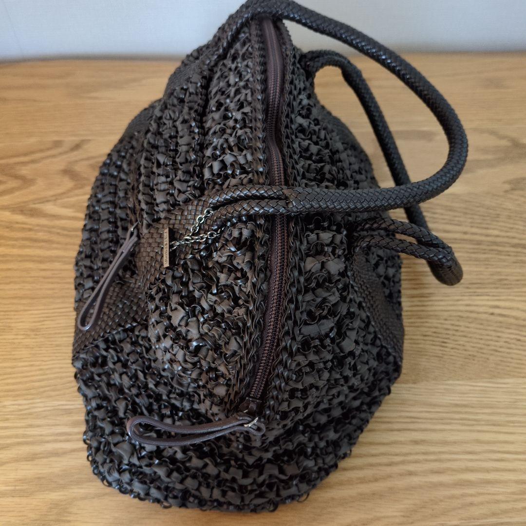 専用！ アンテプリマ 超美品 濃茶ワイヤーxリボンのハンドバッグ