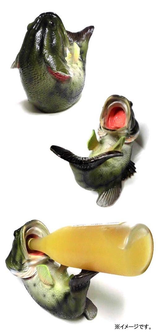 激レア　ブラックバス　フィギュア　置物　ボトル置き