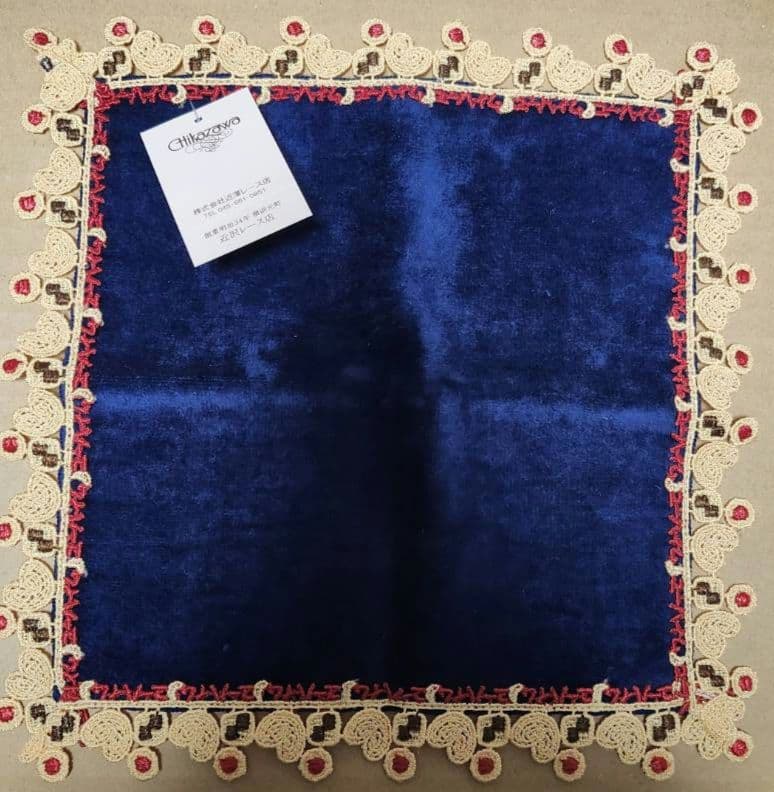 ユーハイム×近沢レース店コラボビスケット柄レースタオルハンカチ