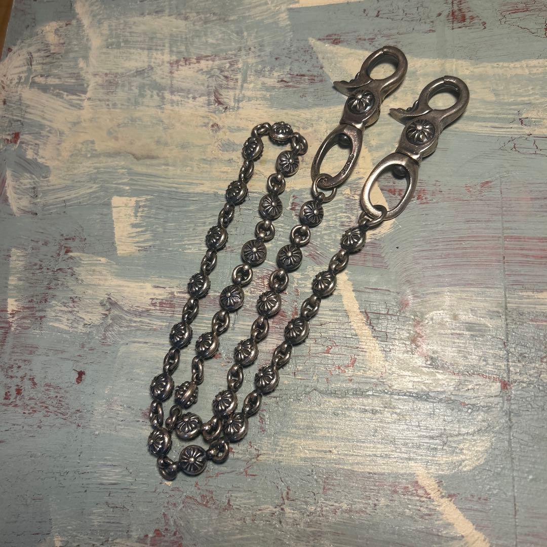 ヴィンテージ クロスボール ウォレットチェーン