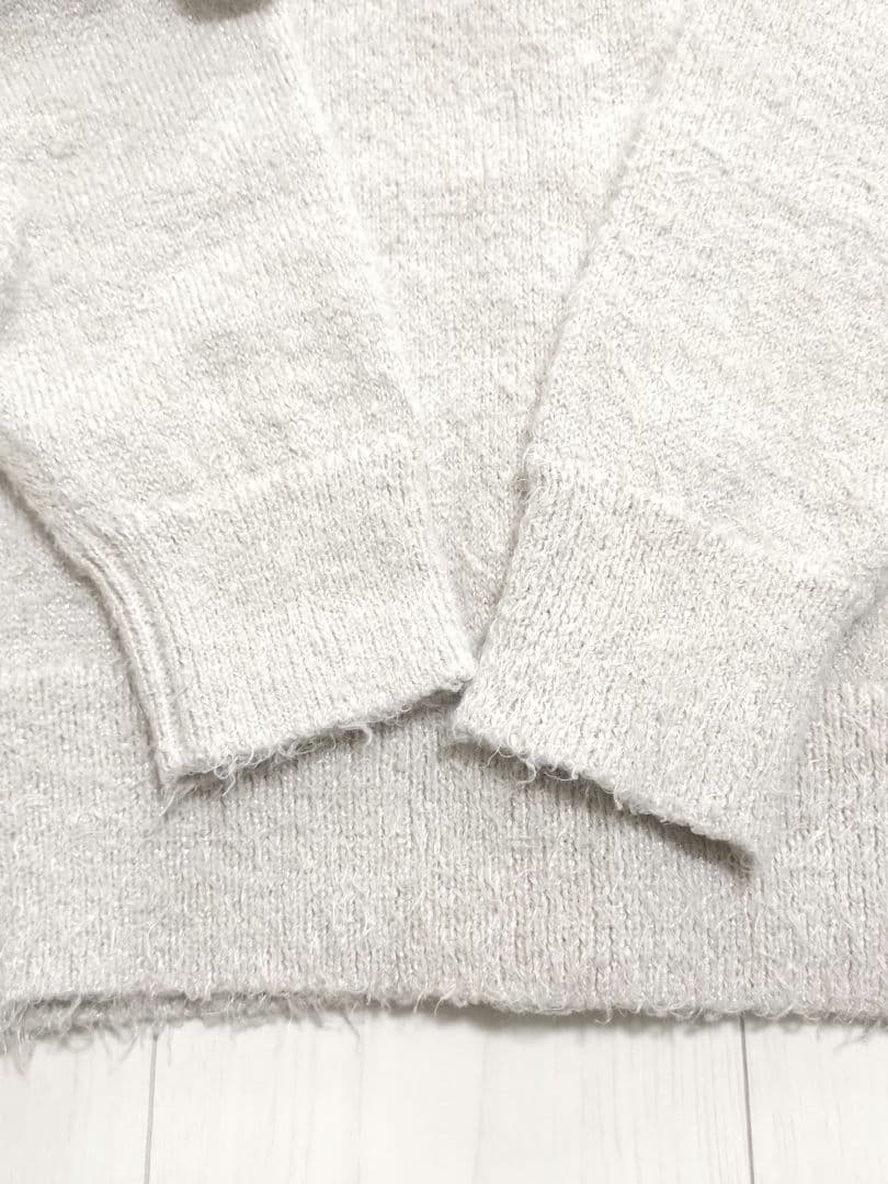 SNIDELスナイデル×LACOSTEラコステコラボ限定ラメニットカーディガン