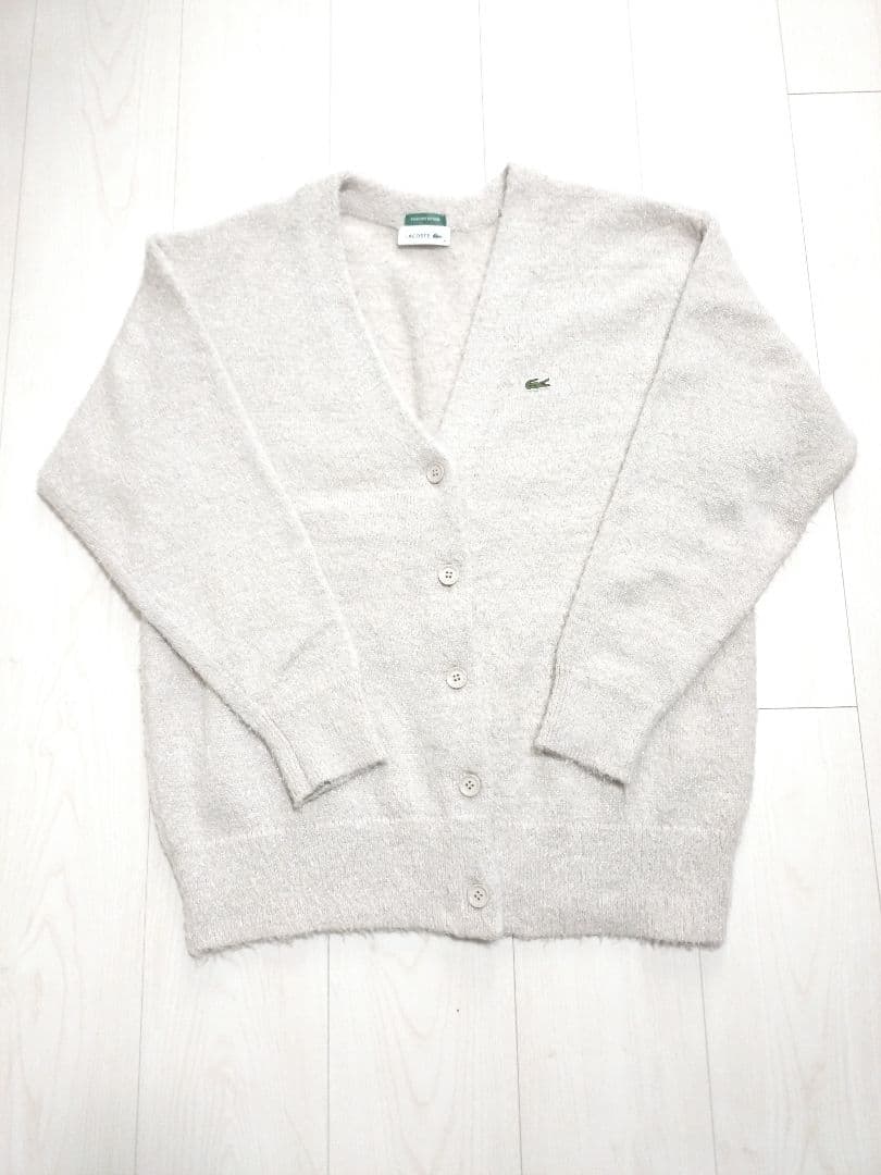 SNIDELスナイデル×LACOSTEラコステコラボ限定ラメニットカーディガン