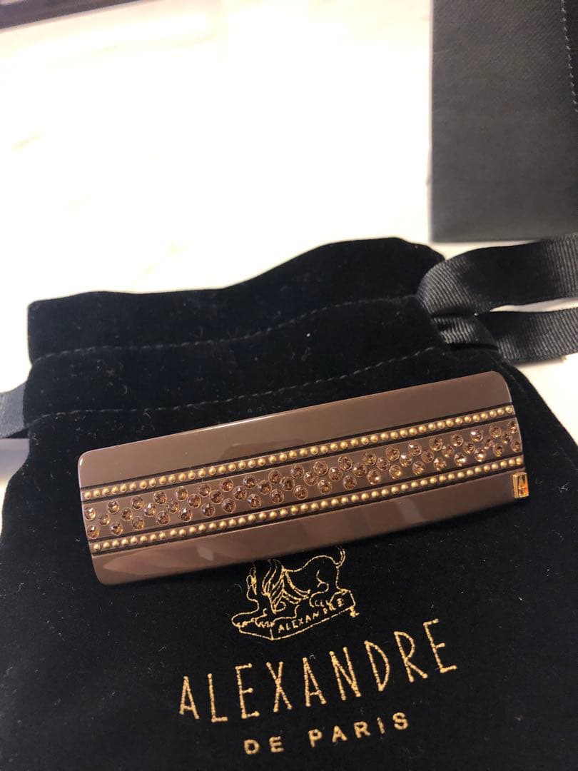 さちさち　ALEXANDRE DE PARIS ブラウンヘアクリップ
