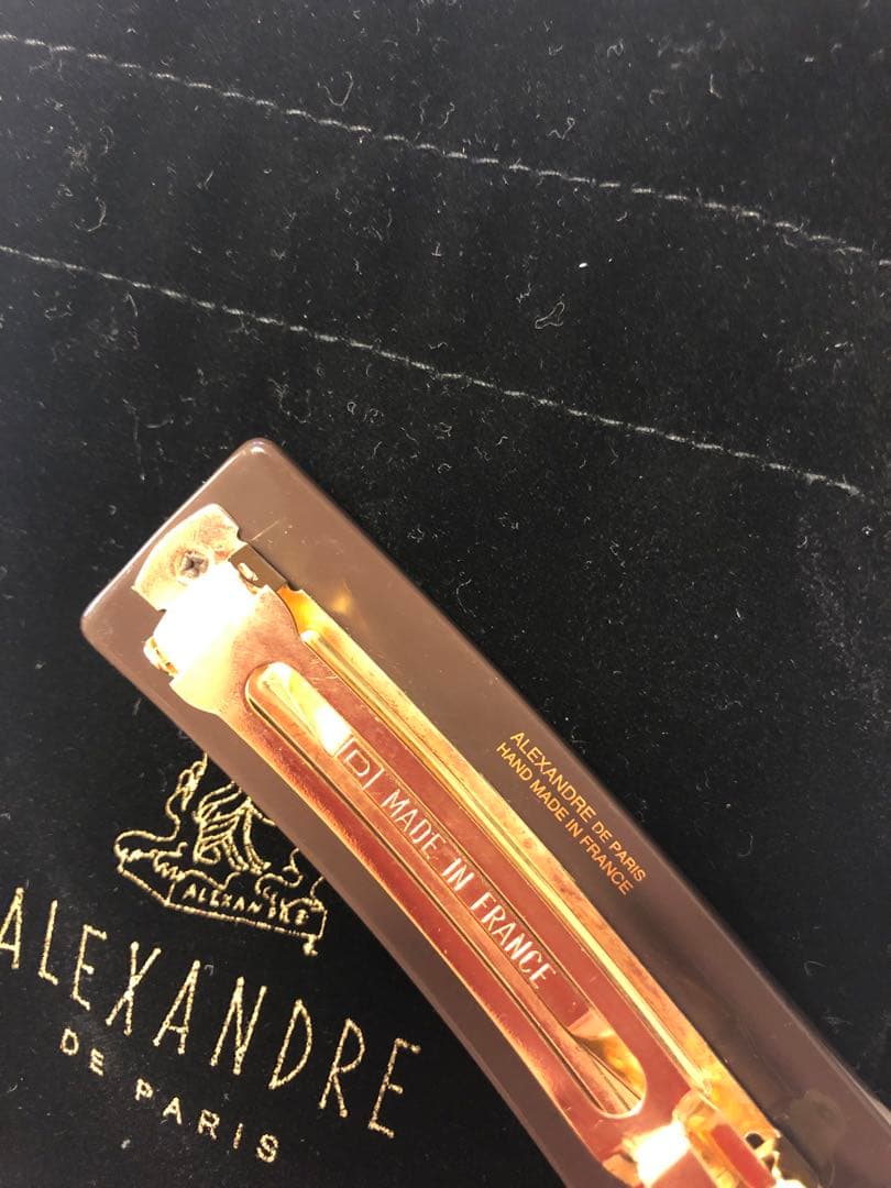 さちさち　ALEXANDRE DE PARIS ブラウンヘアクリップ