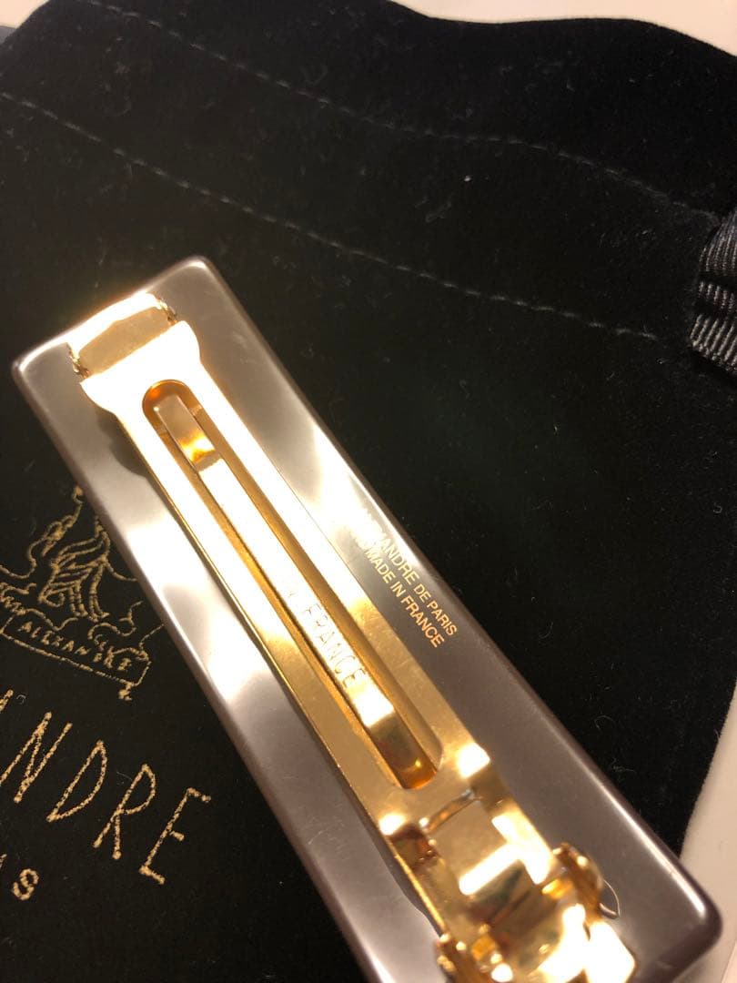 さちさち　ALEXANDRE DE PARIS ブラウンヘアクリップ