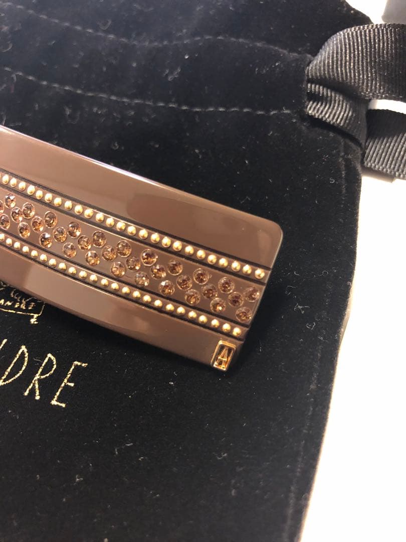 さちさち　ALEXANDRE DE PARIS ブラウンヘアクリップ