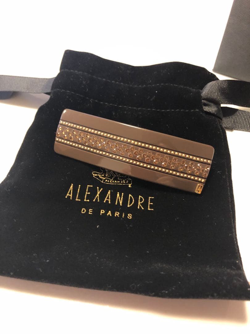 さちさち　ALEXANDRE DE PARIS ブラウンヘアクリップ