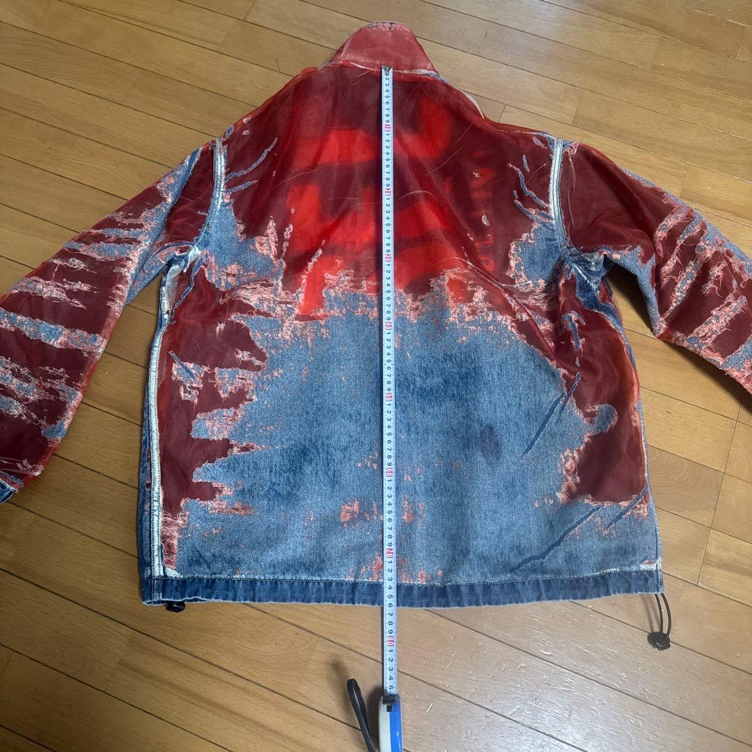 DIESELダメージ加工デニムジャケット メンズMサイズ
