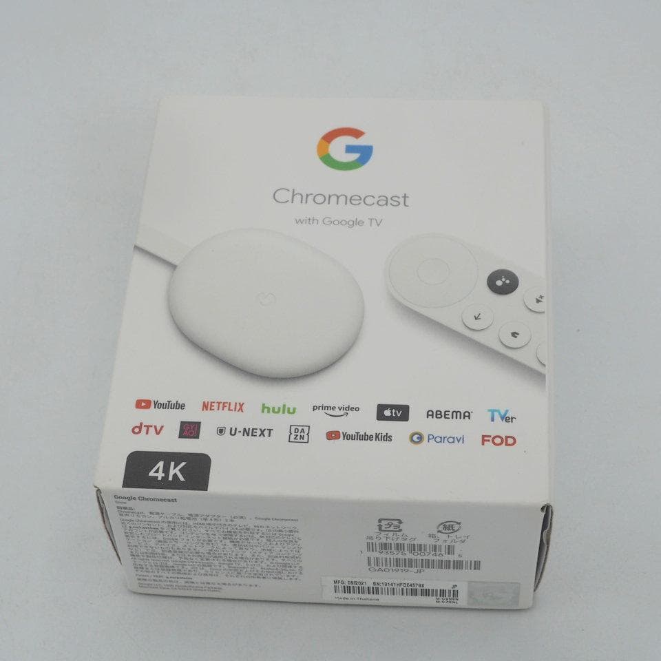 Chromecast with google tv 4k 対応 美品