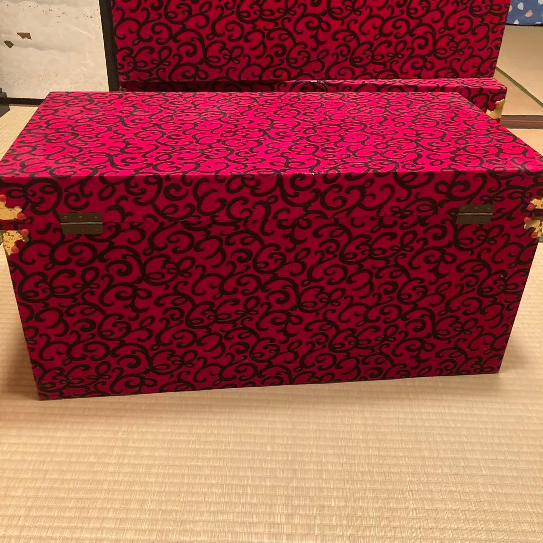 結納箱　昭和のアンティーク　3箱