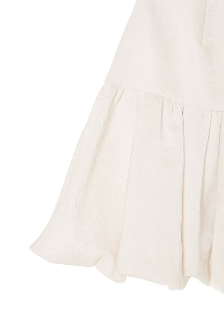 スカート Herlipto Bubble Mini Skirt ecru S Size