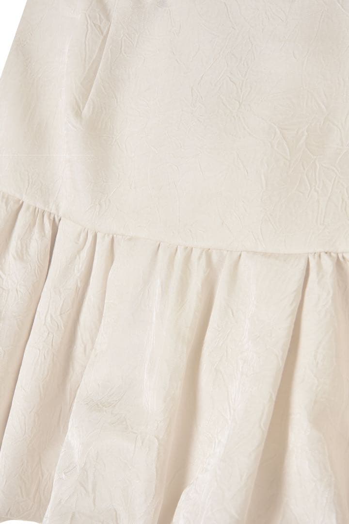 スカート Herlipto Bubble Mini Skirt ecru S Size