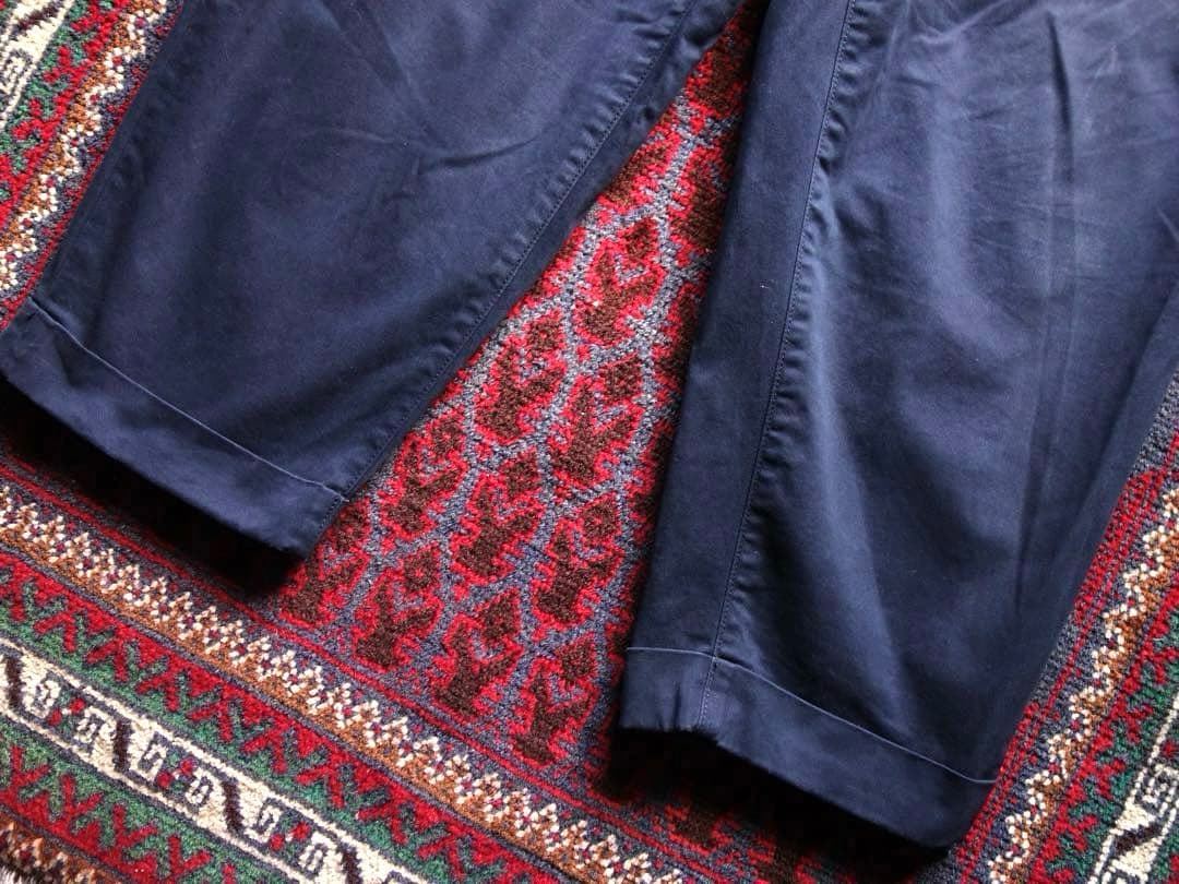 BEAMS PLUS + 2プリーツチノトラウザーズ L 美品 日本製