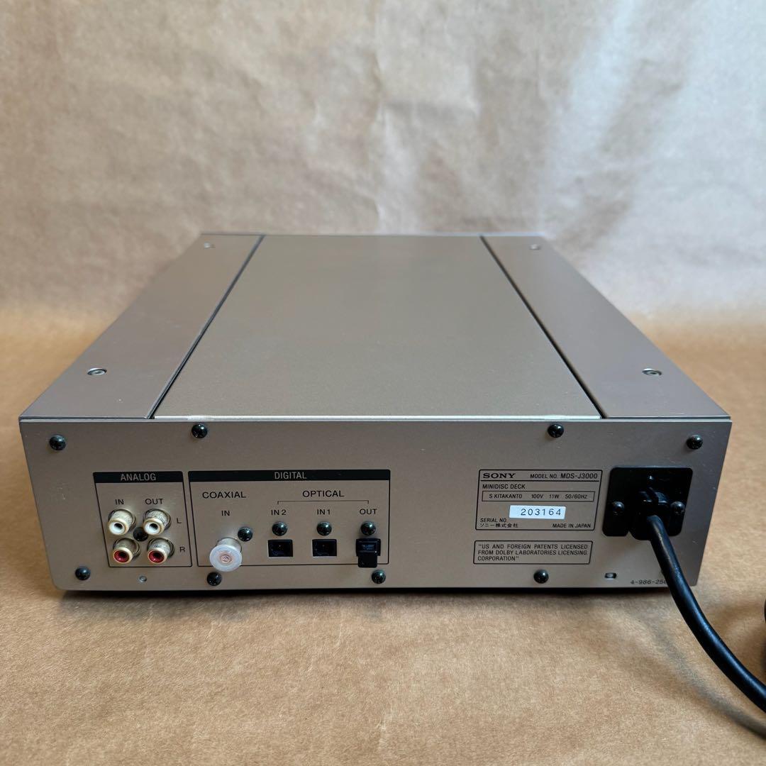 SONY/コンポ#5000シリーズ /ミニディスクデッキ/MDS-J3000