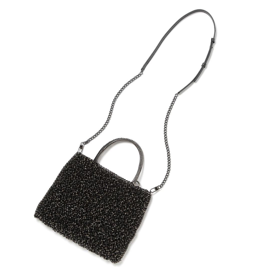 アンテプリマ チェーン ショルダー チントゥリーノ ブラック ガンメタ 黒色