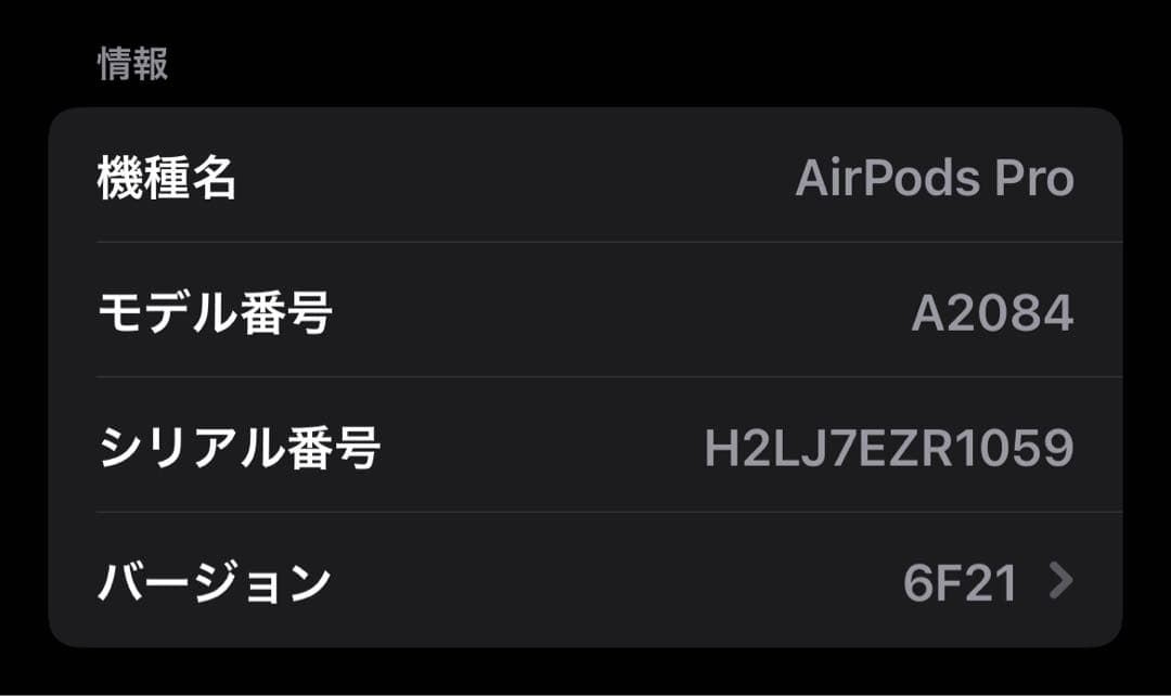 AirPods Pro 本体 充電ケース付き ホワイト