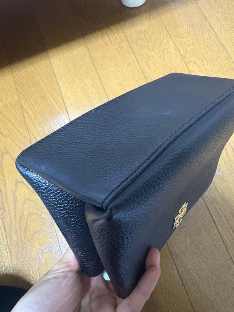 Tory Burch ブラックレザーハンドバッグ